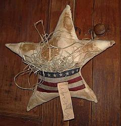 AM153 Liberty Flag Fabric Star Hanger