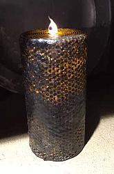 BTPIL102 6" Black Honeycomb Battery Timer Pillar