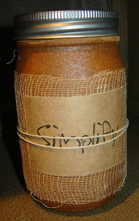 CA172 16 oz. Simplify Jar Candle