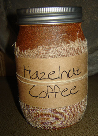 CA180 16 oz. Hazelnut Coffee Jar Candle