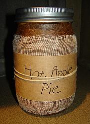 CA181 16 oz. Hot Apple Pie Jar Candle