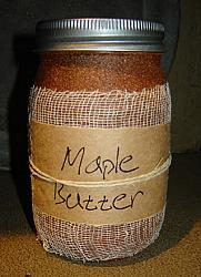 CA182 16 oz. Maple Butter Jar Candle