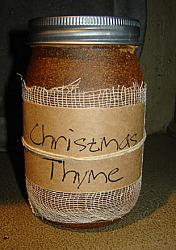 CA183 16 oz. Christmas Thyme Jar Candle