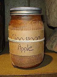 CA191 16 oz. Cinnamon Apple Jar Candle