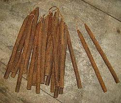 CA197 Grungy Skinny Candle Taper Pair