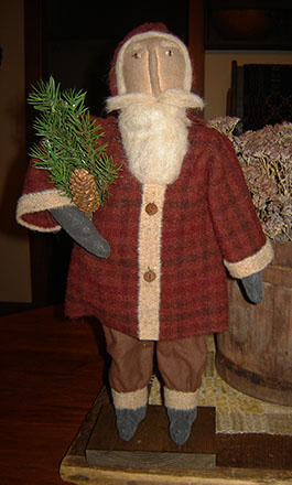 CT379 Santa With Red Wool Coat