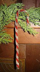 CT411 Antiqued Chenille Candy Canes