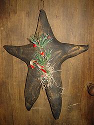 CT548 Hanging Black Christmas Star