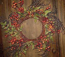 FH276 Persimmon Twig Wreath