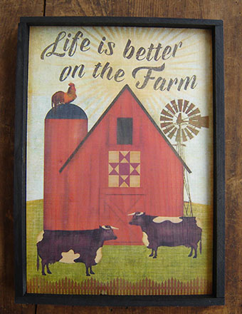 FSE105 Life Is Better On The Farm Print