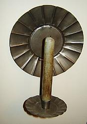 LAM152 Crimped Round Tin Sconce