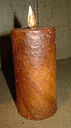 PIL2X4BO Burnt Orange Pulsating Flame Pillar 2"x4"