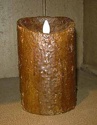 PILMF3.5x5 Light Brown 3.5" x 5" Moving Flame Pillar