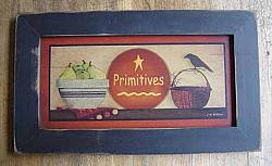 PS187 Primitives Redware Plate Print