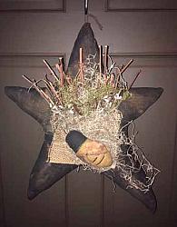 SP147 Large Black Star With Bee