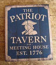 TS115 Patriot Tavern Sign 1776