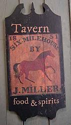 TS117 J.Miller Tavern Sign