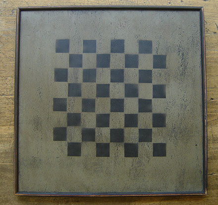 WO271 Square Green Checkerboard