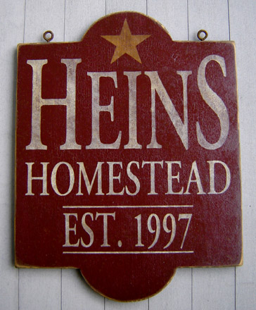 WS125 Personalized Homestead Sign