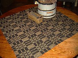 WV246 Bayberry Black & Tan Table Square